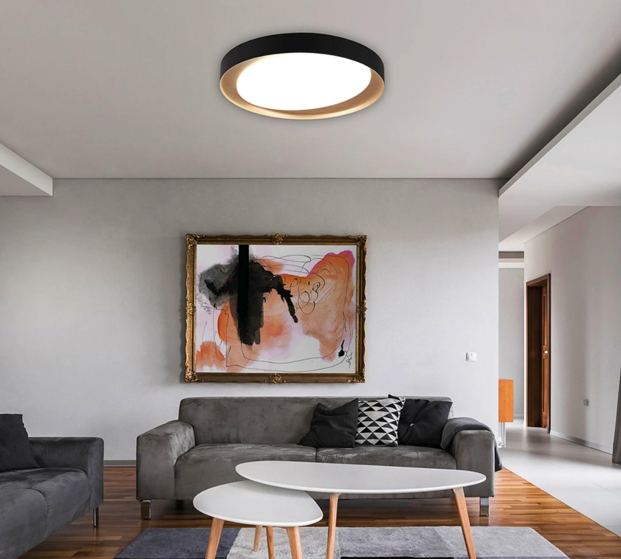 LED-Deckenleuchte Schwarz / Bronze 2
