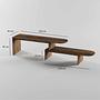 Puzzle Lowboard Walnut Look Brown 5
