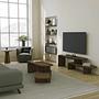Puzzle Couchtisch Nussbaum-Optik Braun 4