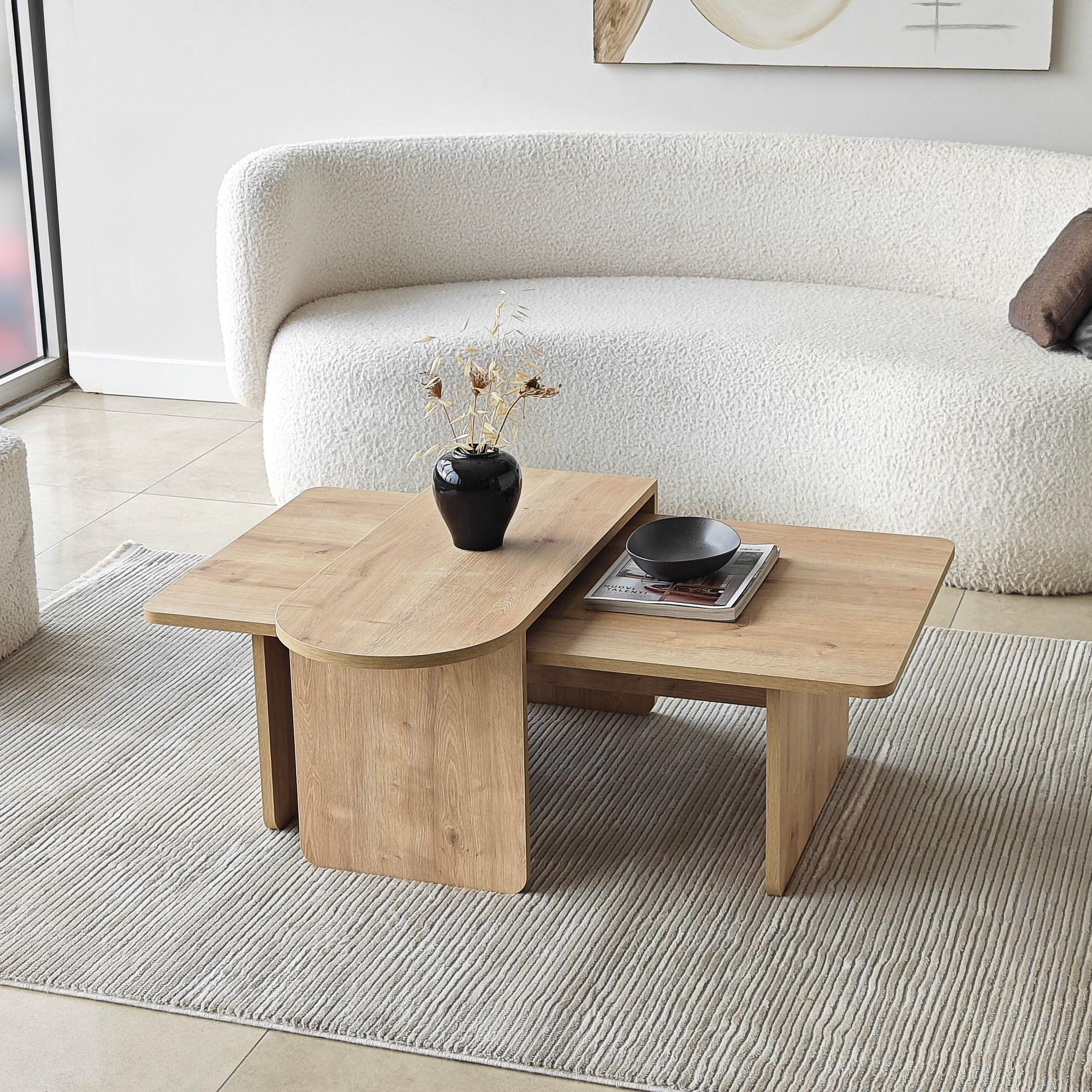Paris Couchtisch Eichen-Optik Braun 0