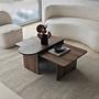 Paris Coffee Table Walnut Look Brown 0