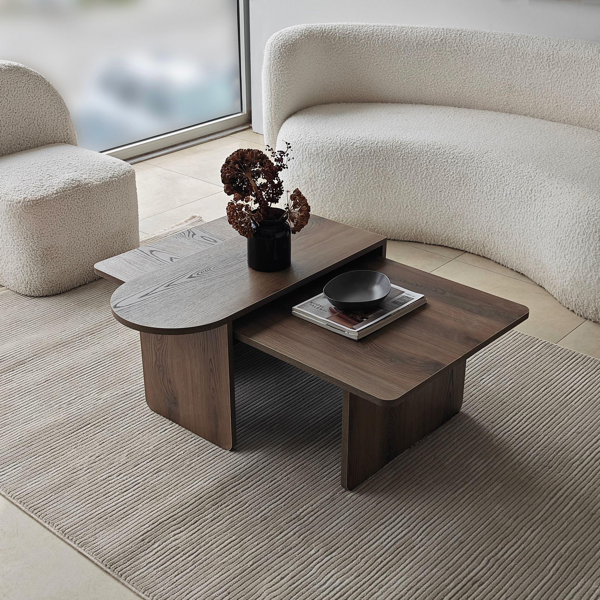 Paris Couchtisch Nussbaumbraun Optik 0
