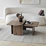 Paris Coffee Table Walnut Look Brown 3
