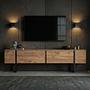 Onera Sideboard Kiefer-Optik Schwarz 2