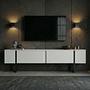 Onera Sideboard Weiß Schwarz 2