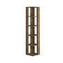 Nati Corner Shelf Walnut Look Brown 1