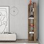 Nati Corner Shelf Walnut Look Brown 2