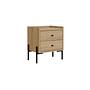Malta Nightstand Oak Brown Look 1