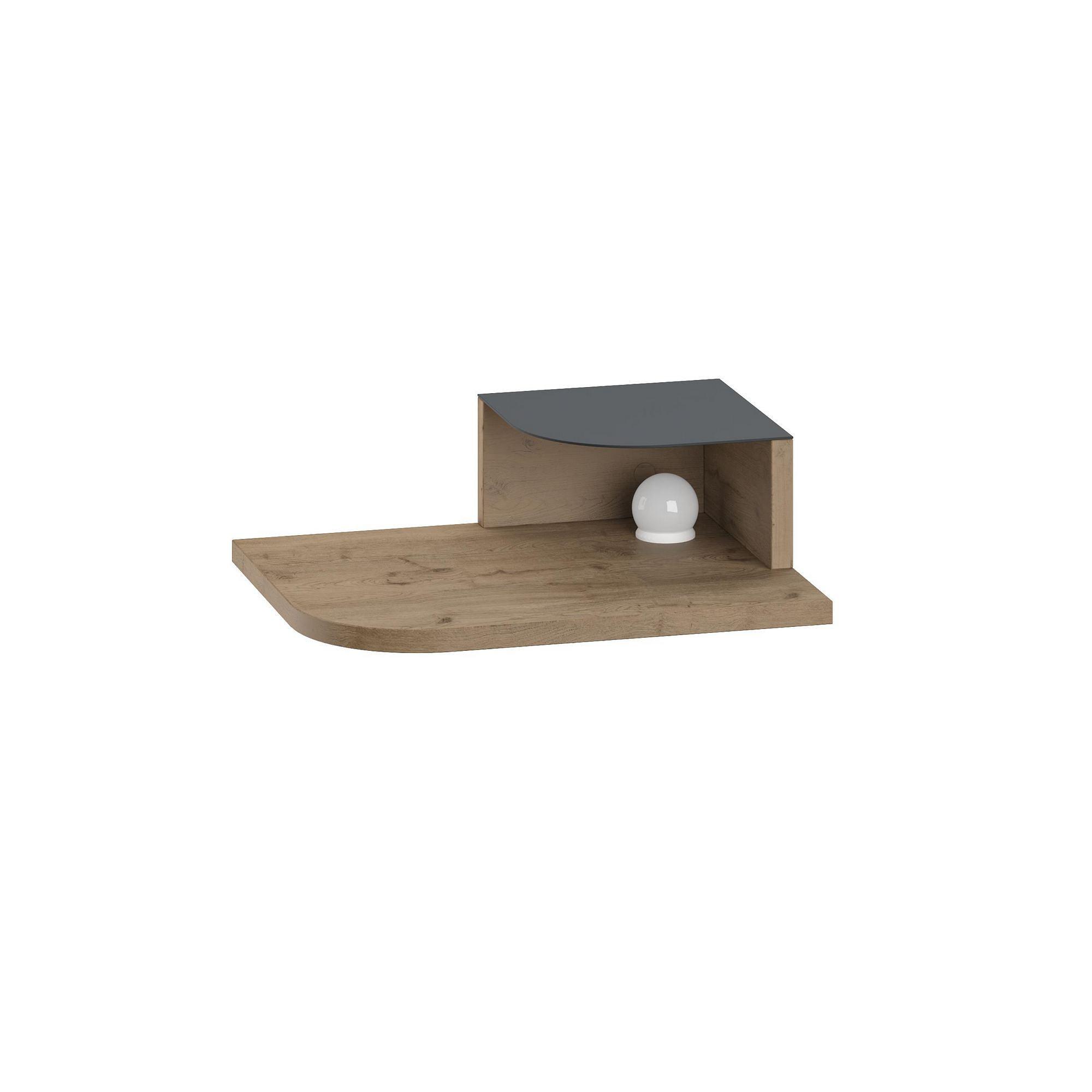 Luno Nightstand Oak Look Brown 4
