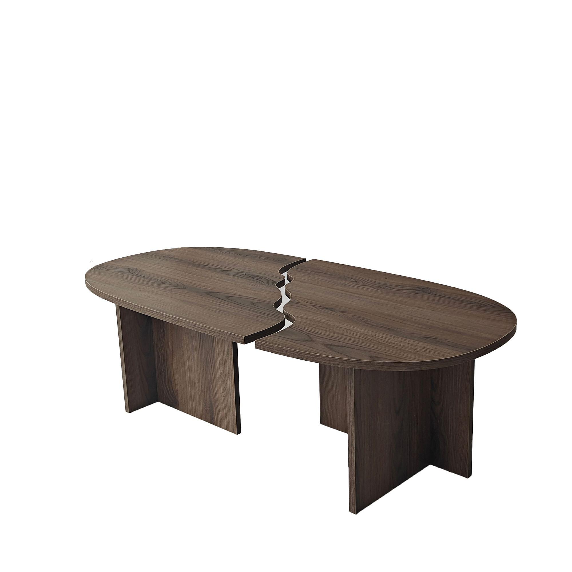 Missisipi Coffee Table Walnut Brown Look 1