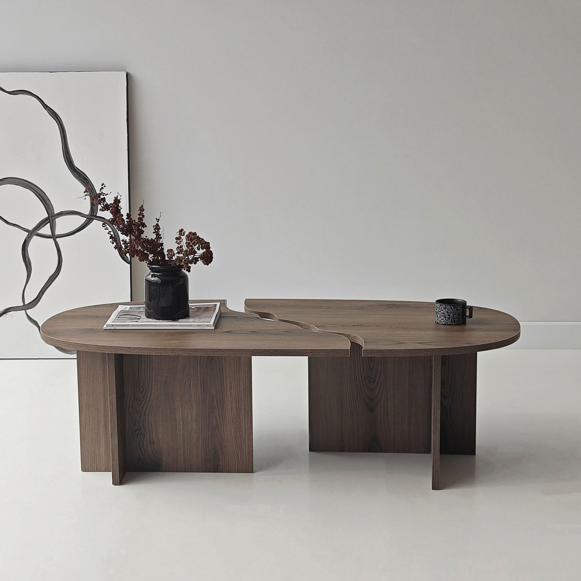 Missisipi Coffee Table Walnut Brown Look 9