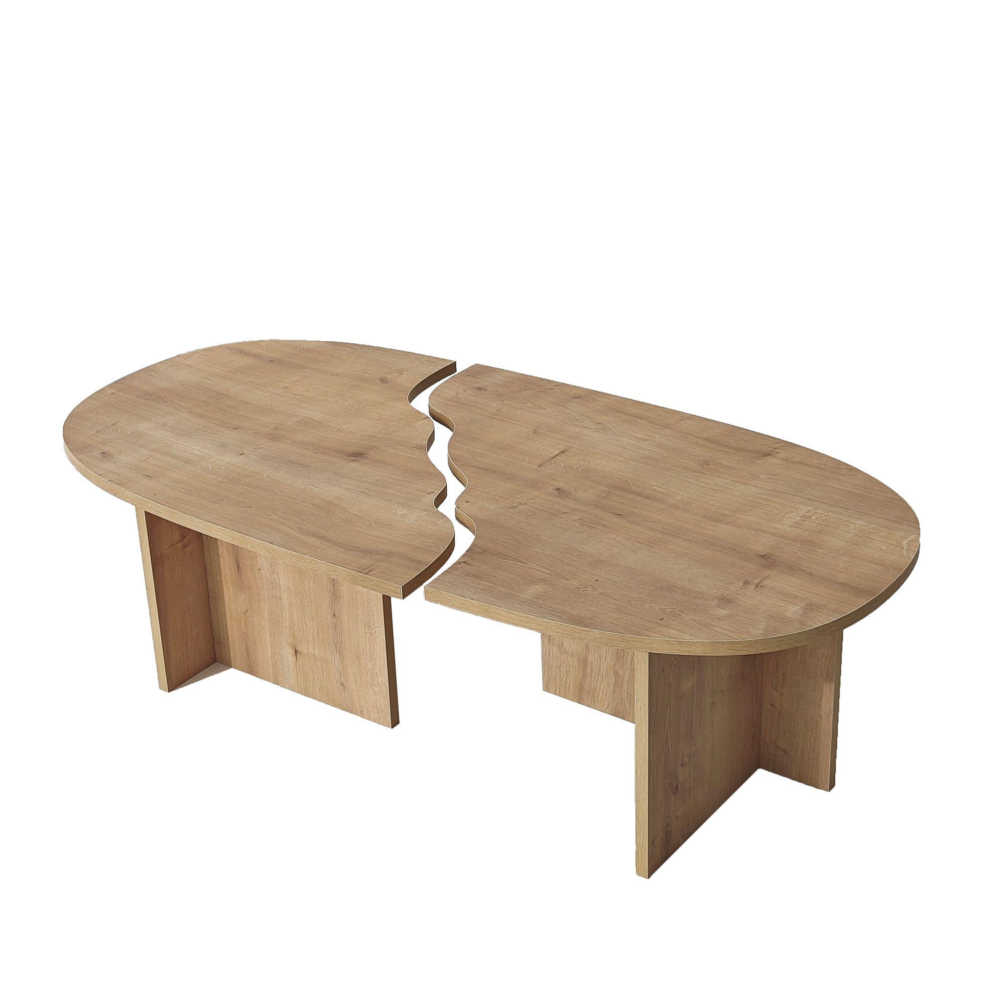 Mississippi Coffee Table Oak Brown Look 1
