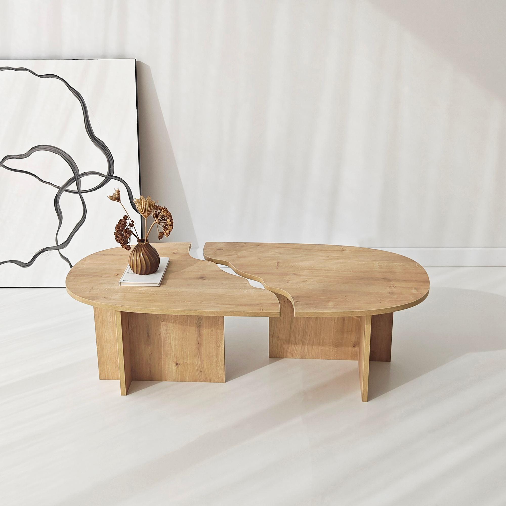 Missisipi Couchtisch Eichenbraun Optik 2