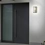 1-Flammig Luanda Außenwandleuchte Klarglas Aluminium 3