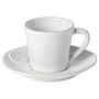 Nova Teetasse 12-teilig Steinzeug Weiß 1