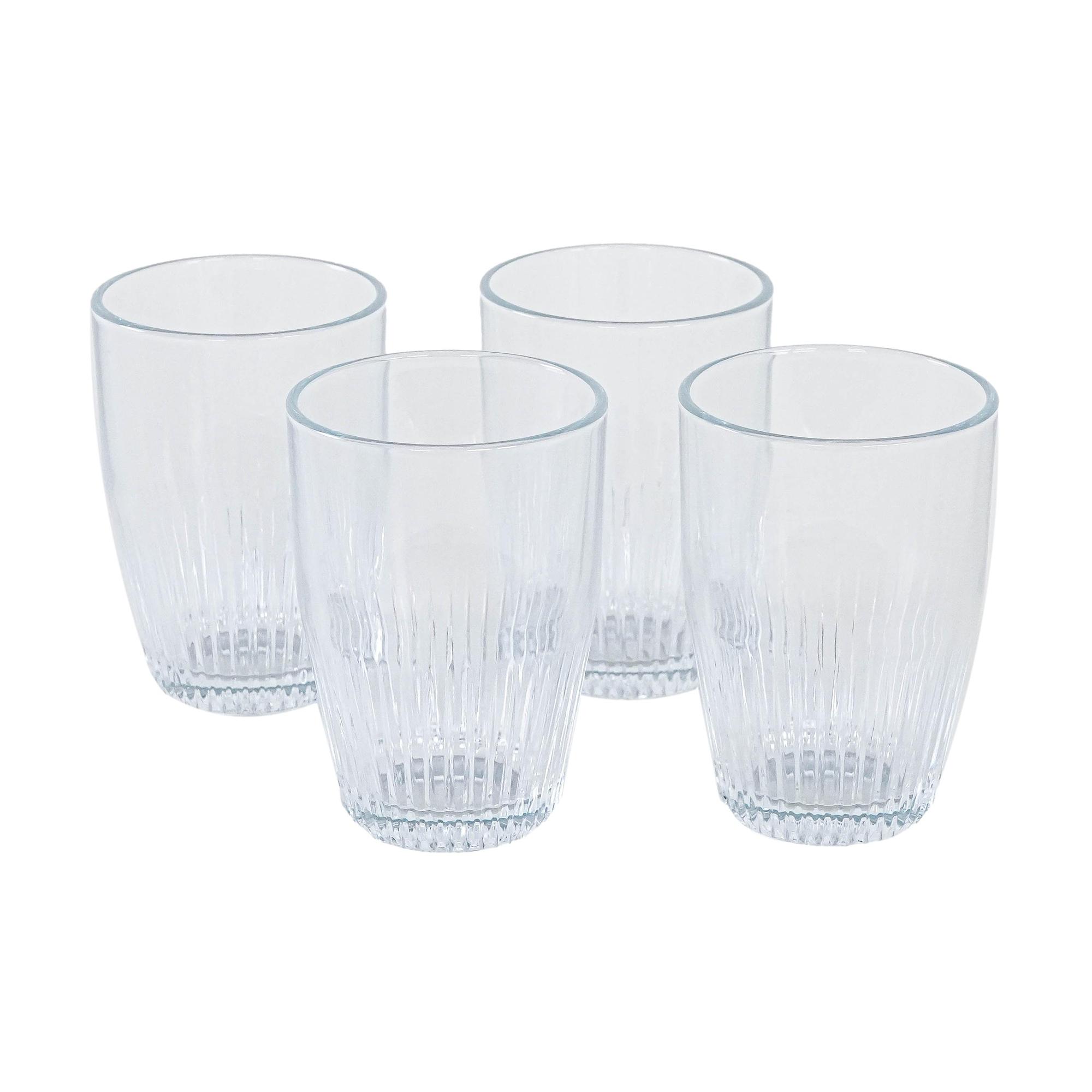4x Glasses Transparent 0
