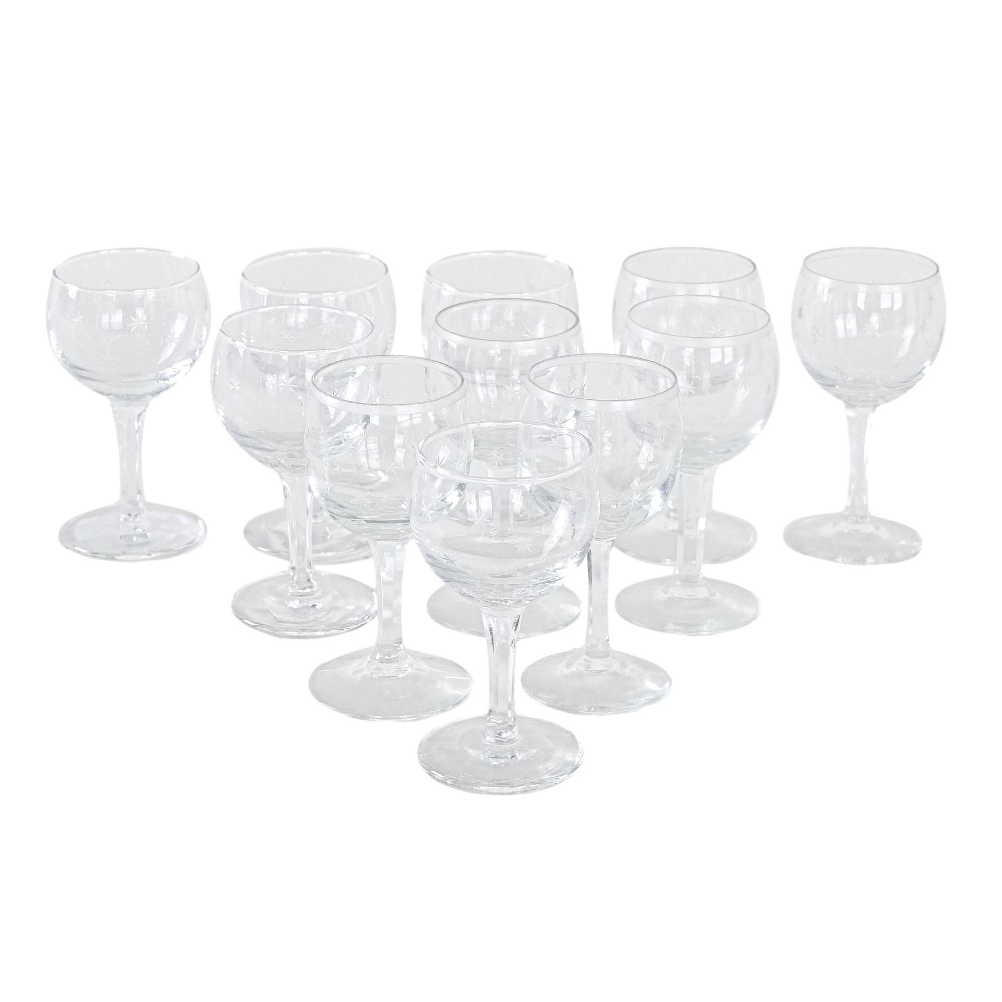 11x Weingläser Transparent 0