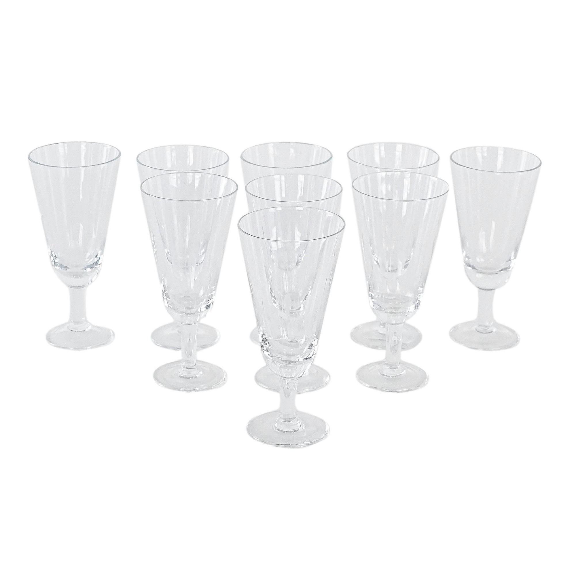 9x Kristallgläser Transparent 0