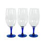 3x Glasses Blue 0