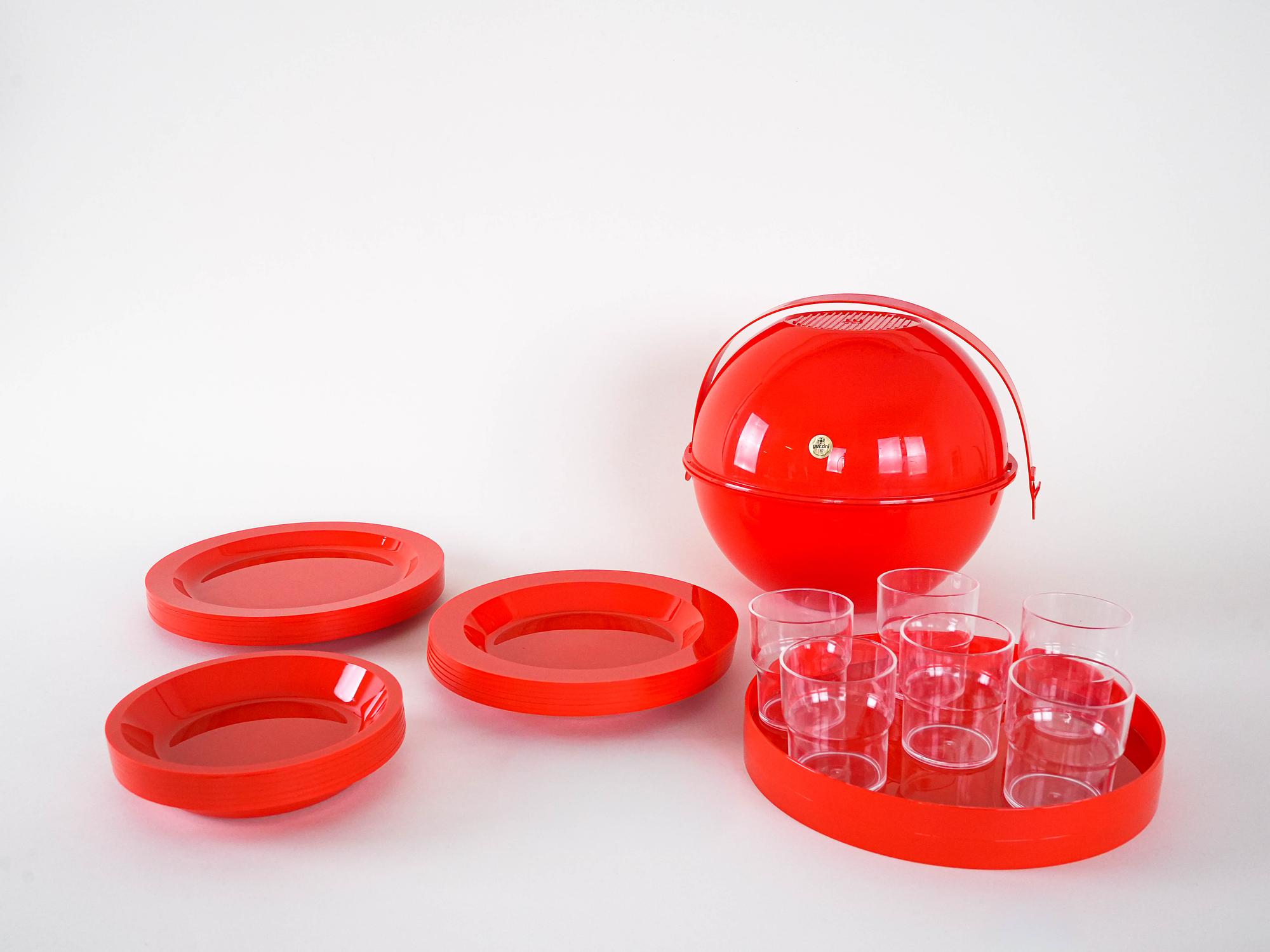 Picknick-Set Rot 7