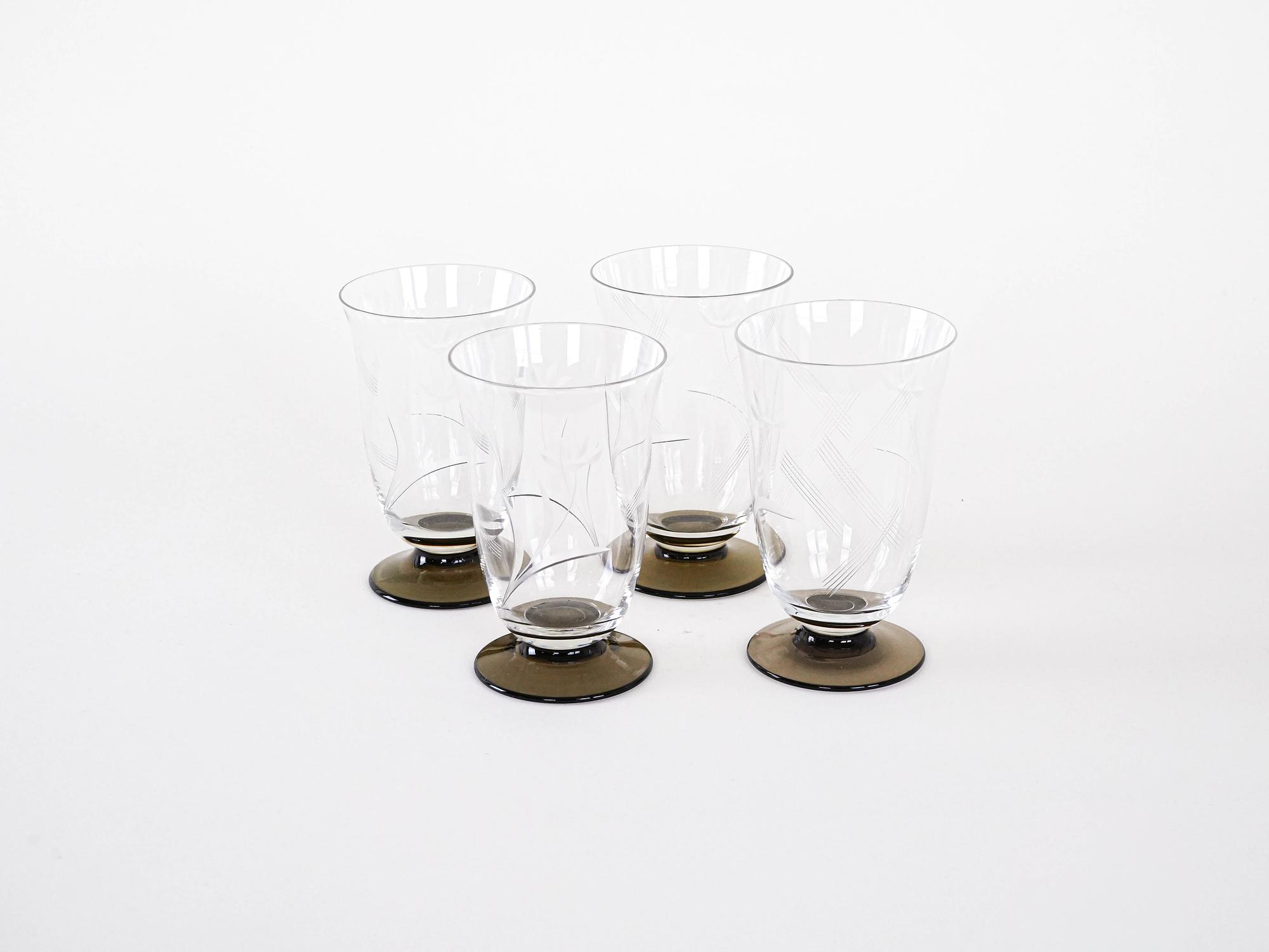 4x Gläser Transparent 3