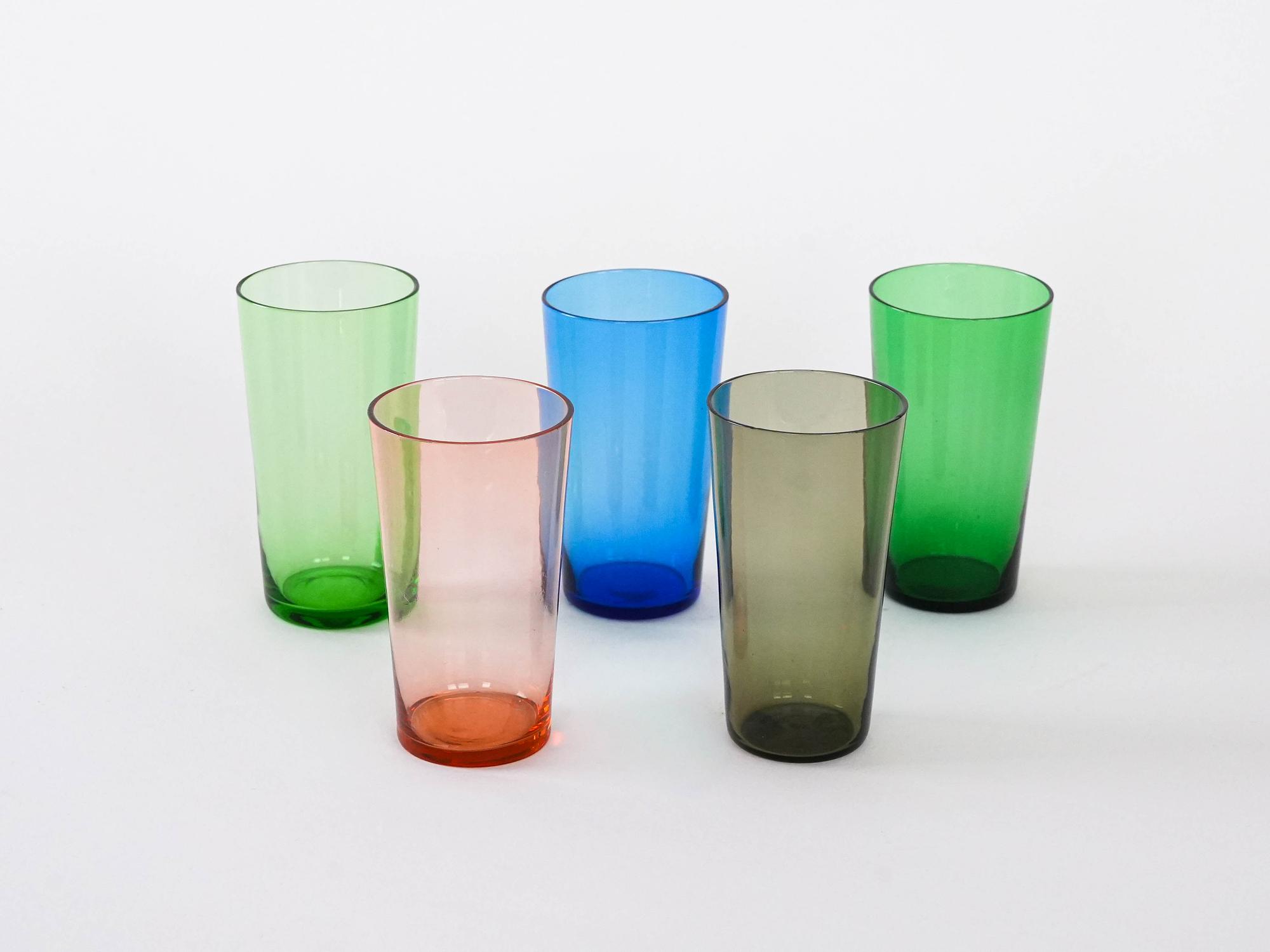 5x Glasses Colorful 3