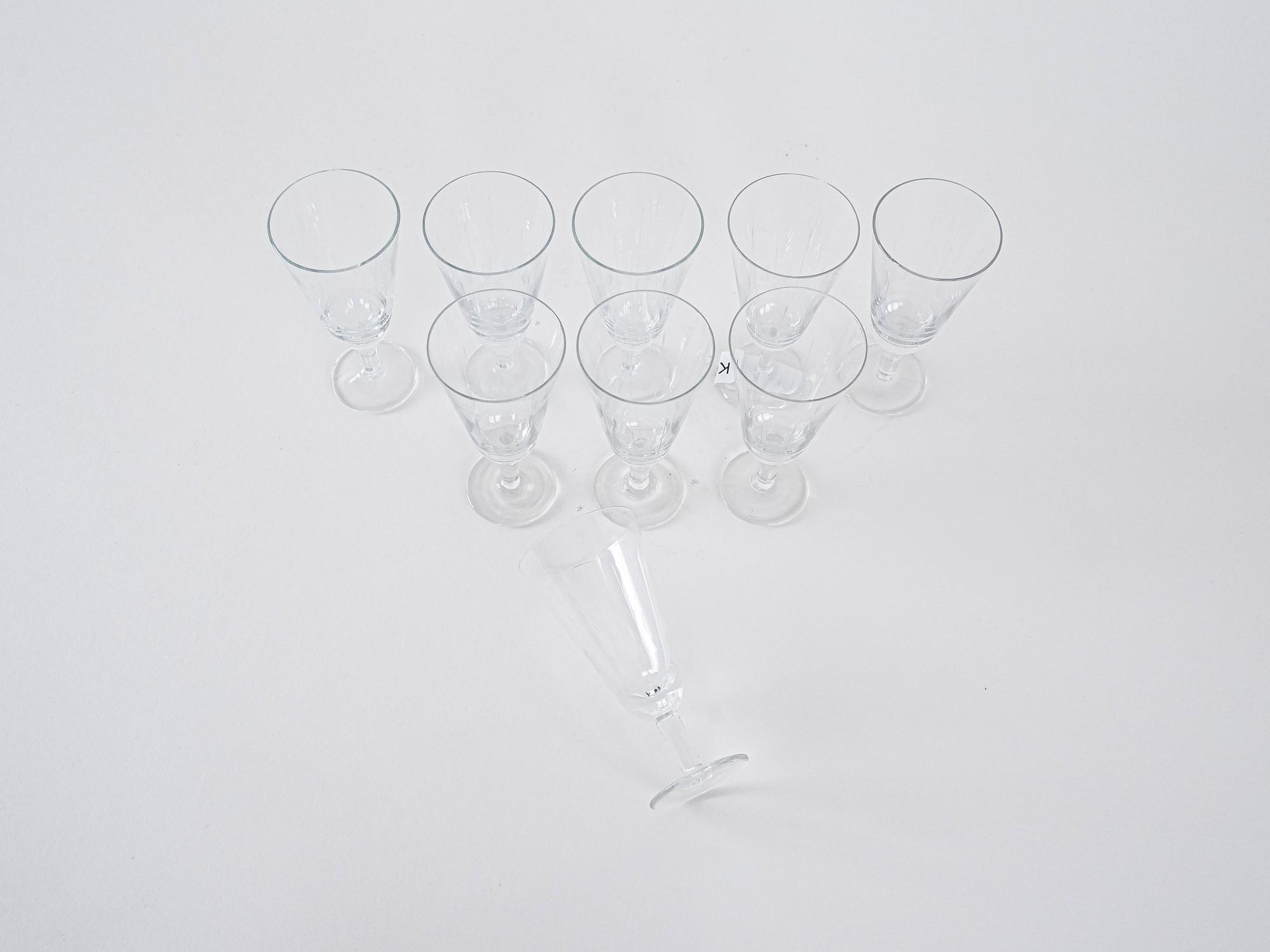 Crystal glasses 9x Transparent 5