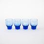 4x Kobaltgläser Blau  3