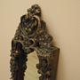 Mirror in Brown Wooden Frame 1960s 5