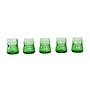 Glass Set Green 1970s 0