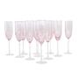 Prosecco-Gläser-Set Rosa 1970er Jahre 0