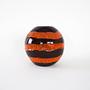 Ceramic Vase Black Red 1960s 2