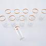 Kristallgläser-Set Transparent 1970er Jahre 4