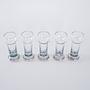5er-Set Gläser Transparent 1970er Jahre 4