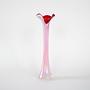 Vase Muranoglas Rosa 1970er Jahre 2