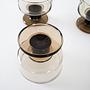 Dessert bowl set smoked glass 1970s 5