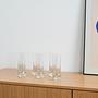 6er-Set Gläser Transparent 1970er Jahre 1