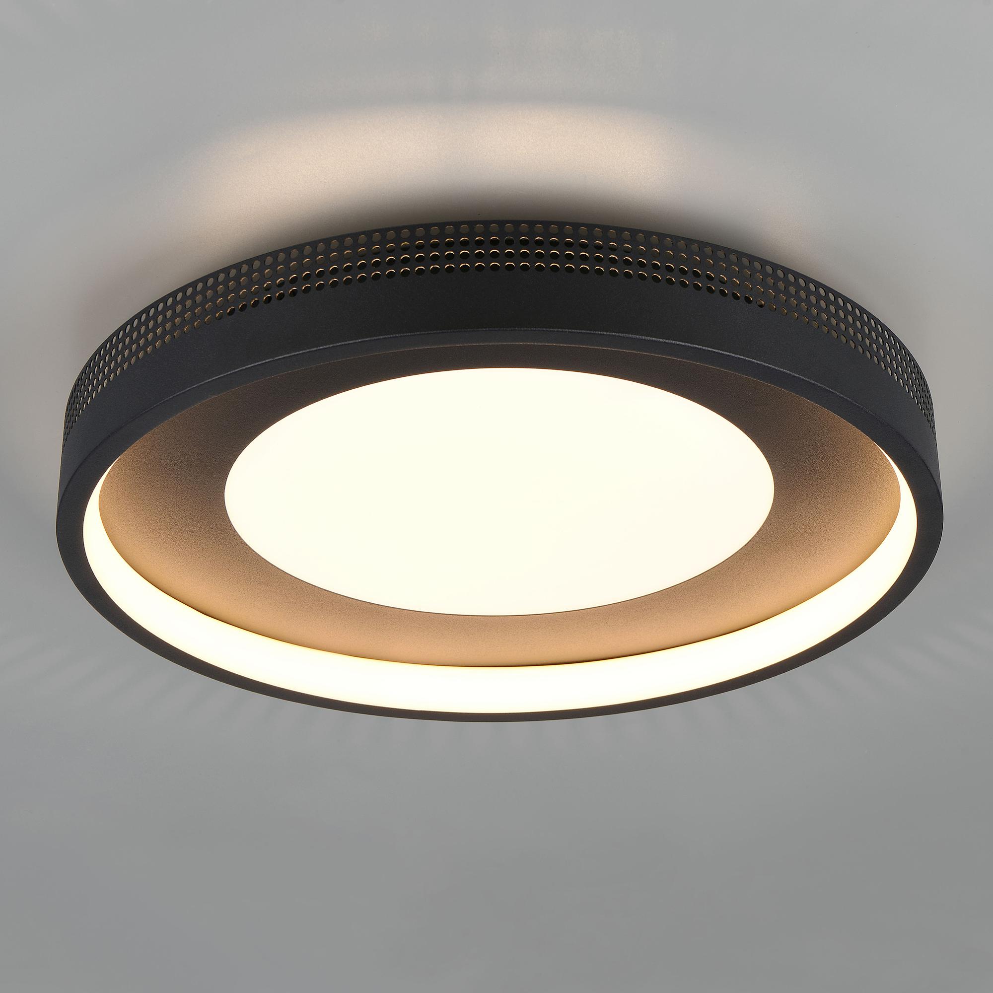 LED ceiling light Solea Polycarbonate Iron Black 1