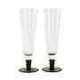 2x Champagne glasses Glass Transparent 1970s 0