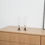 2x Champagne glasses Glass Transparent 1970s 1