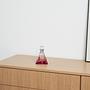 Triangular glass carafe Red 1970s 1