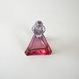 Triangular glass carafe Red 1970s 5
