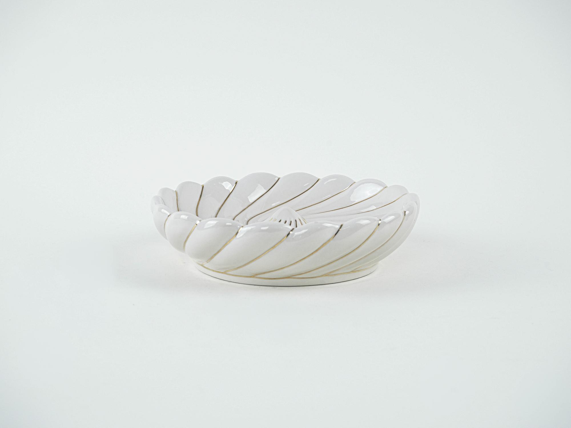 Ceramic bowl Cream 1980s 2