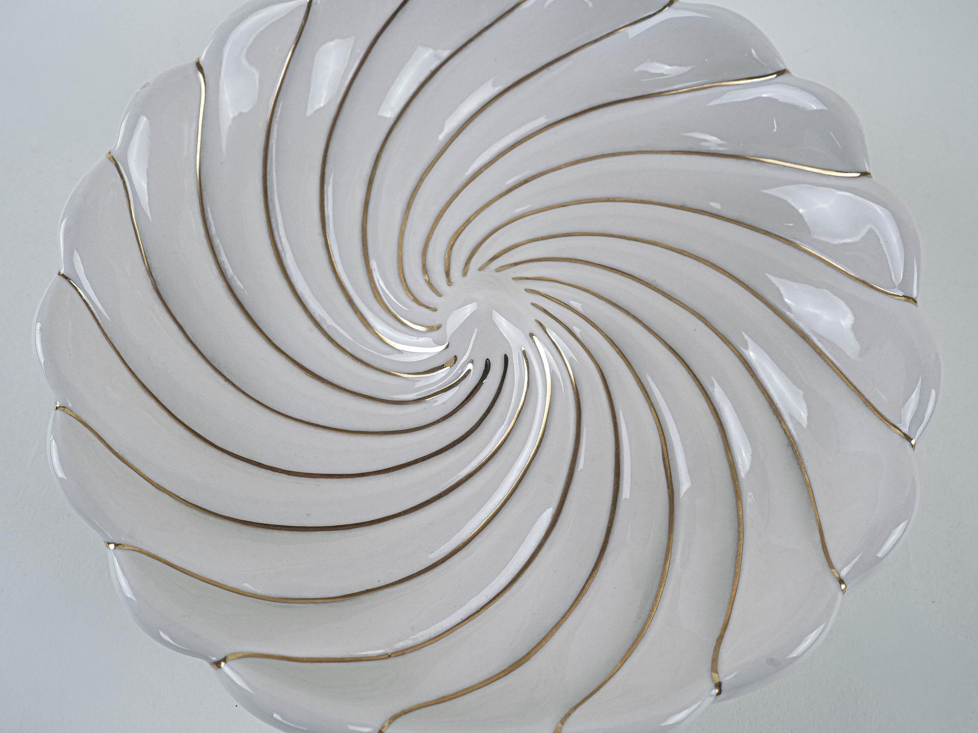 Ceramic bowl Cream 1980s 6