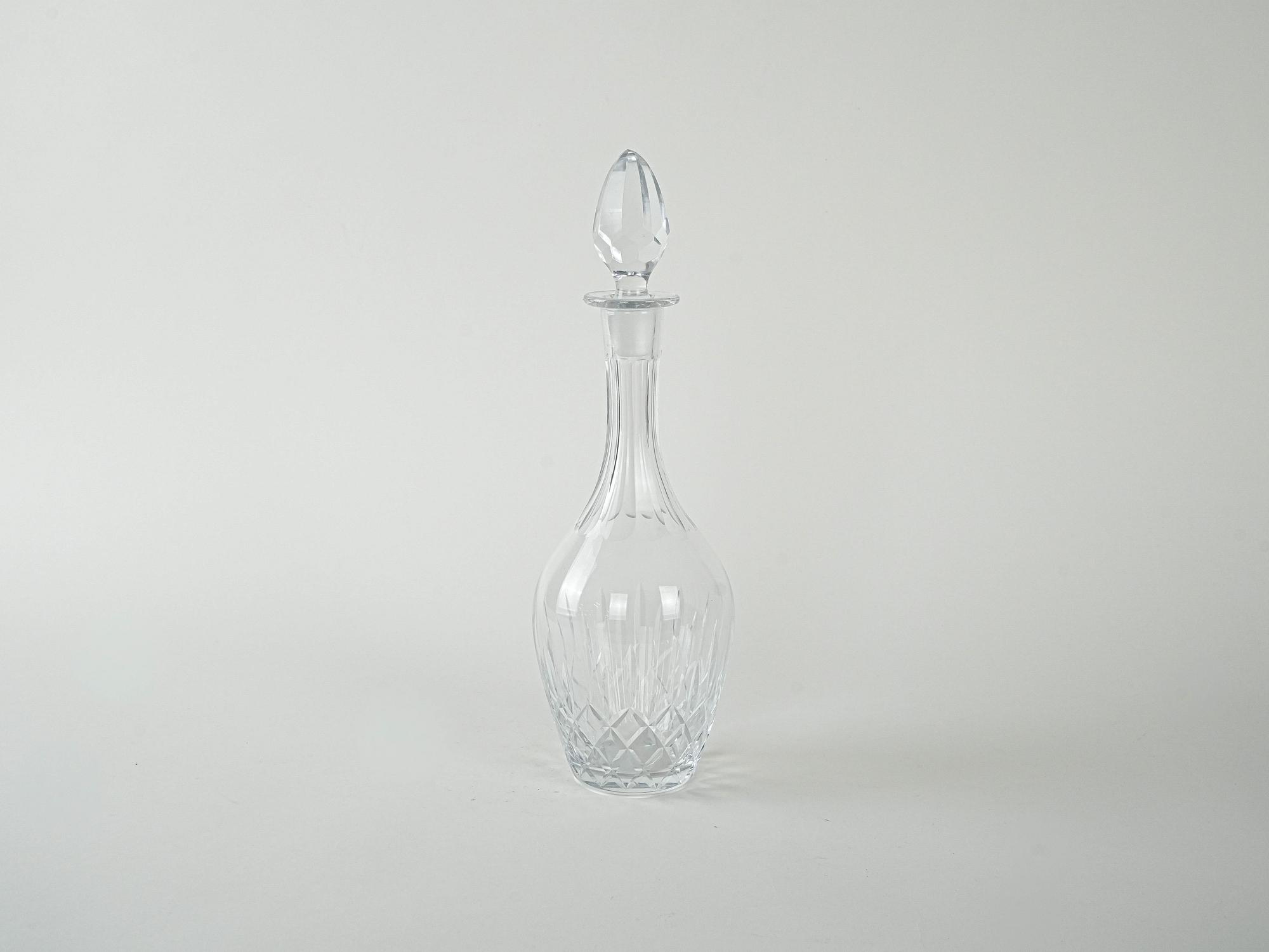 Kristallkaraffe Transparent 1970er Jahre 2