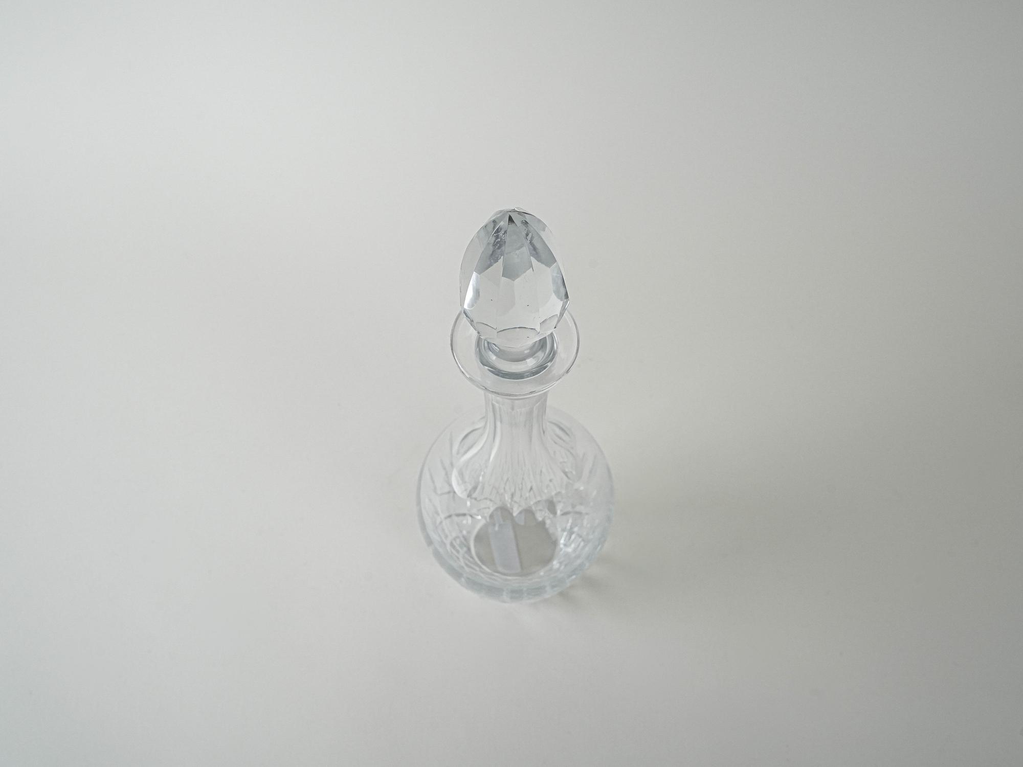 Kristallkaraffe Transparent 1970er Jahre 6