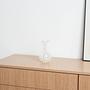 Glass vase White 1960s 1