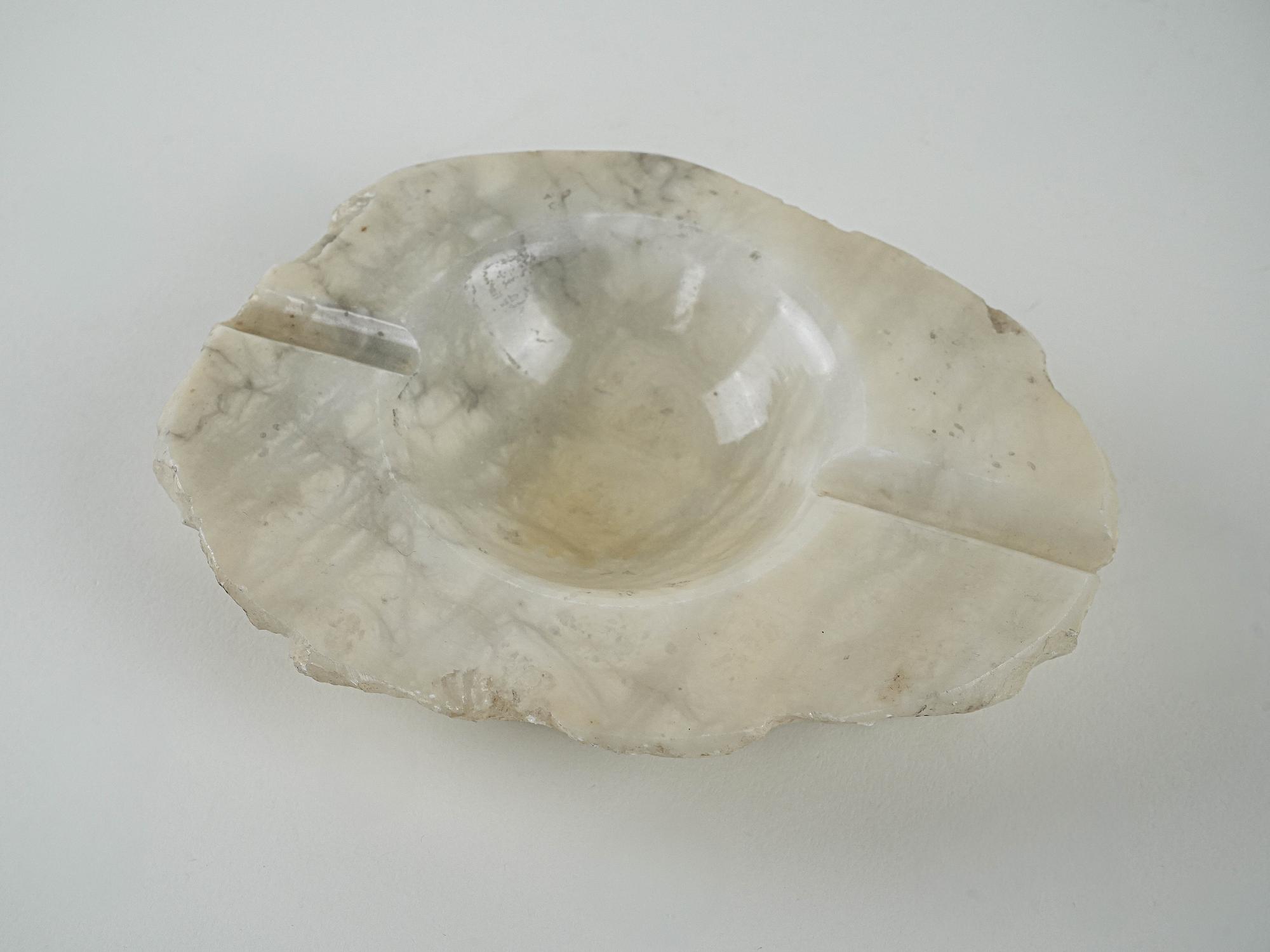 Onyx-Aschenbecher Beige 1970er Jahre 6