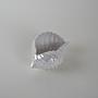 Decorative porcelain shell-shaped bowl White 1970s 6