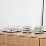 Dessert Set Stainless Steel Silver 1970s 1